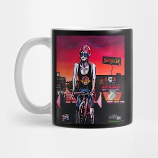 Lady cycling Mug